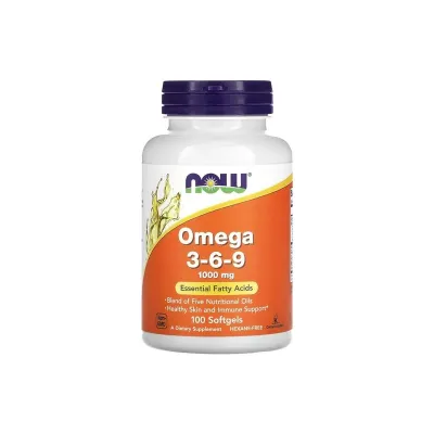 NOW Foods Omega 3-6-9, 1,000 mg, 100 Softgel