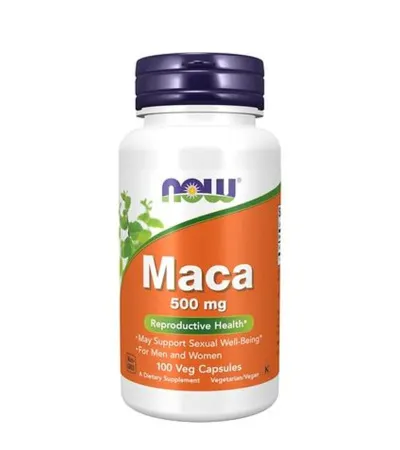 NOW Maca 500 mg 100 Veg Capsules
