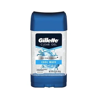 Gillette Antiperspirant Clear Gel Cool Wave Deodorant Stick (107g)