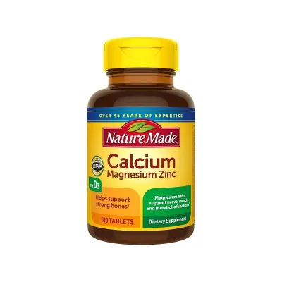 Nature Made Calcium, Magnesium and Zinc with D3 100 Tabs