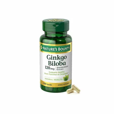 Nature's Bounty Ginkgo Biloba 120 mg 100 Capsules- (USA)
