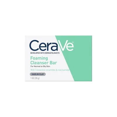 CeraVe Foaming Cleanser Bar Normal To Oily Skin 128g