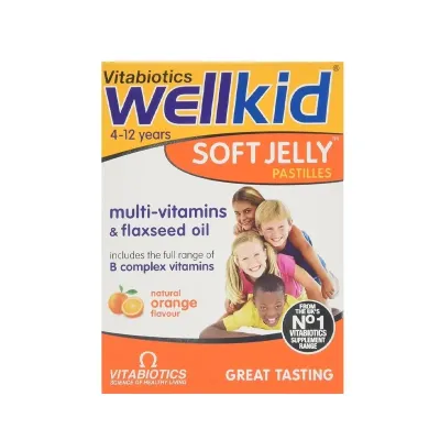Vitabiotics WellKid Soft Jelly Natural Orange Flavour 30 Pastilles