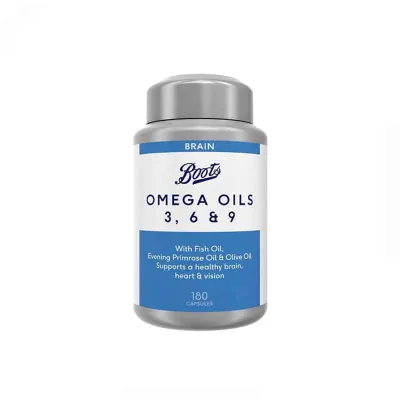 Boots Omega Oils 3, 6 & 9 For Brain 180 Capsules