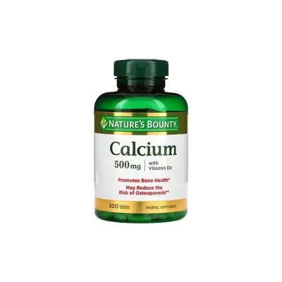 Nature’s Bounty Calcium Plus 500 mg Vitamin D3 -300 Tablets