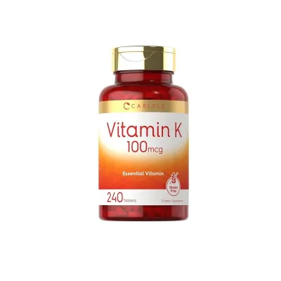 Carlyle Vitamin K2 Supplement 100mcg 240 Capsules