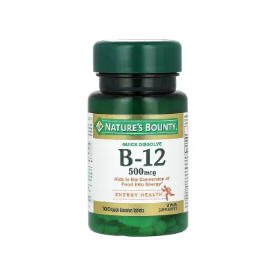Nature’s Bounty Vitamin B-12 Quick Dissolve 500 mg