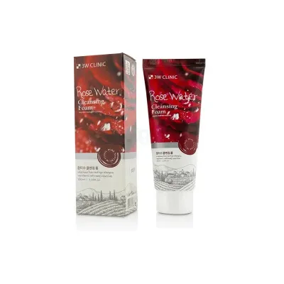 3W Clinic Rose Cleansing Foam 100ml