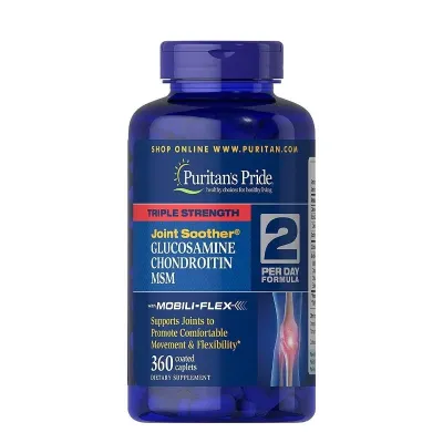 Puritans Pride Triple Strength Glucosamine, Chondroitin & Msm Joint Soother, 60 Tablets