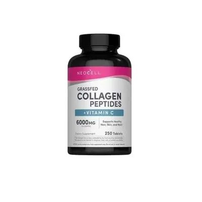 NeoCell Grassfed Collagen Peptides + Vitamin C (250 Tablets)