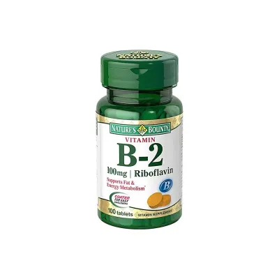 Nature’s Bounty, Vitamin B-2, 100mg – 100 Tablets