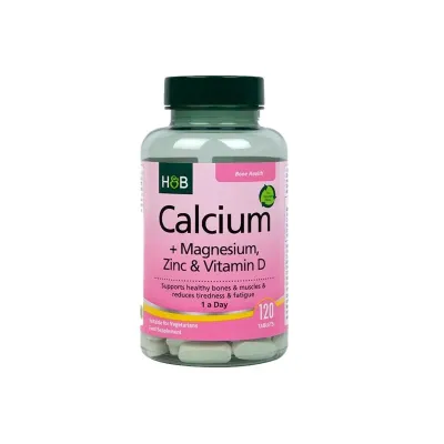 Holland & Barrett Calcium Magnesium Vitamin D & Zinc 120 Tablets