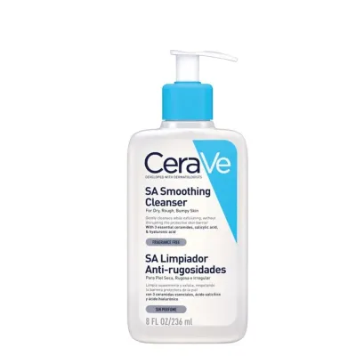 CeraVe SA Smoothing Cleanser for Dry Rough Bumpy Skin (236ml)