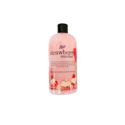 Boots Strawberry Sundae Shower Gel, Bubble Bath & Shampoo