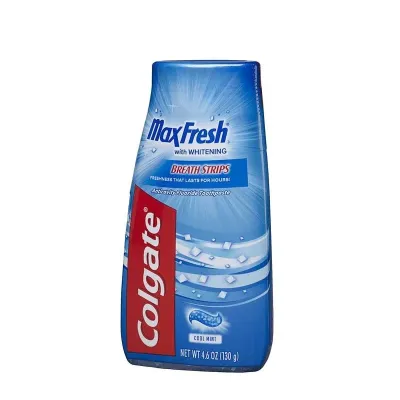 Colgate Max Fresh Whitening Breath Strips Liquid Toothpaste 130g