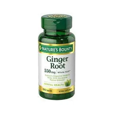 Natures Bounty Ginger Root 550mg 100 Tablets Herbal supplement