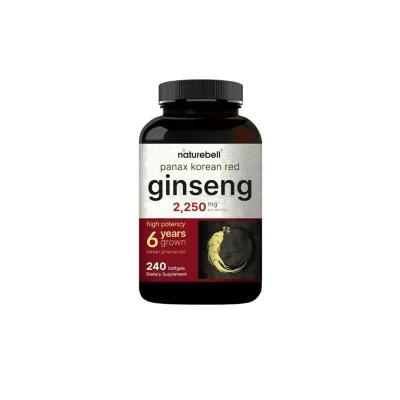 NatureBell Panax Korean Red Ginseng 2250mg 240 Capsules