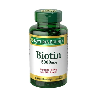 Natures Bounty Biotin 5000mcg 150 Softgels