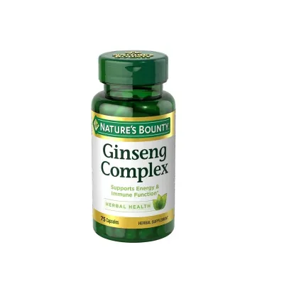 Nature’s Bounty ginseng complex 75 capsules