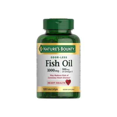 Nature's Bounty Fish Oil, 300mg of Omega-3, 120 Softgels