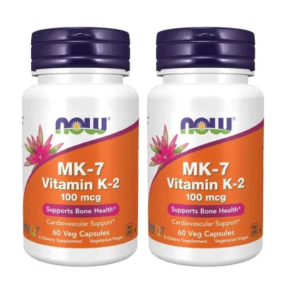 NOW MK-7 Vitamin K-2 100 mcg Veg 60 Capsules